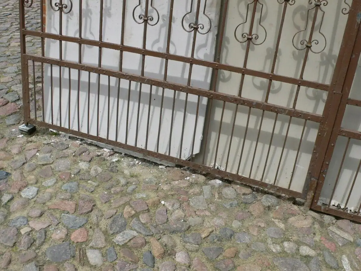 Jugendstil Tor antik Einfahrtstor Villa Schmiedeeisen um 1900 Jhd. 4
