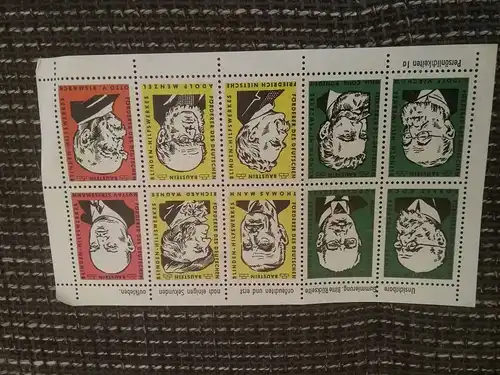 Sammelmarken &amp;quot;Förderer des deutschen Blinden -Hilfswerkes&amp;quot;-Persönlichkeiten (1a).