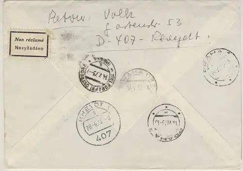 DDR -  Rosen Zwischenstegpaare + SbPA Eilboten Einschreibebrief Leutenberg 1973