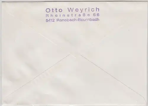 BRD - 30 Pfg. B&S Privat-GU "Tag der Briefmarke" m. Zusatz Einschreibebrief 1977