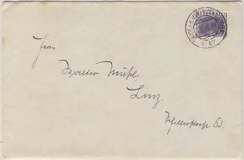 Österreich - Bahnpost Bruck a.d. Mur - Bischofshofen 67 Brief n. Linz 1934