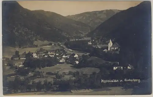 Österreich - Bahnpost Pöchlarn - Waidhofen a.d. Ybbs 229 AK Hollenstein 1928