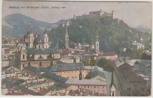 Österreich - KK Rekonvaleszentenabteilung Salzburg Feldpostkarte n. Teplitz 1917