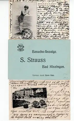 Bayern/DR - Bad Kissingen, interessanter Posten 8 Heimatbelege ca. 1870/1943