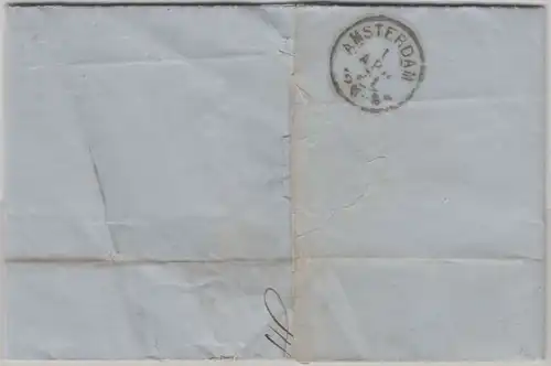 NDP - 1 Gr. gez. senkr. Paar Brief n. HOLLAND Olpe - Amsterdam 1871 - mit Inhalt