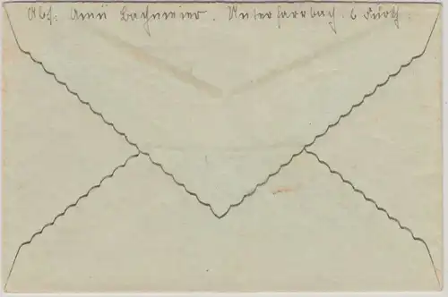 DR - Unterfarrnbach ü. Fürth Landpost-Ra2 Brief n. Georgensgmünd 1939