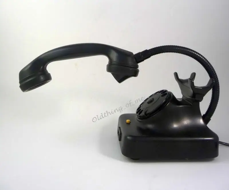W 38 Telefonlampe Upcycling Schreibtischlampe Vintage 2