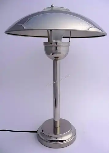 Design Atrium Pilzlampe im Art Deco Stil Chrom