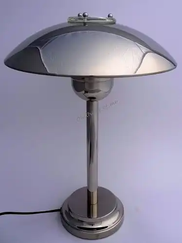 Design Atrium Pilzlampe im Art Deco Stil Chrom