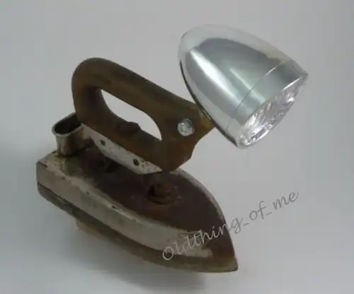 DIY altes Bügeleisen Lampe Tischlampe Grossag DECO