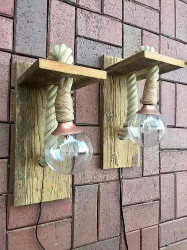 DIY Wandlampe Tau