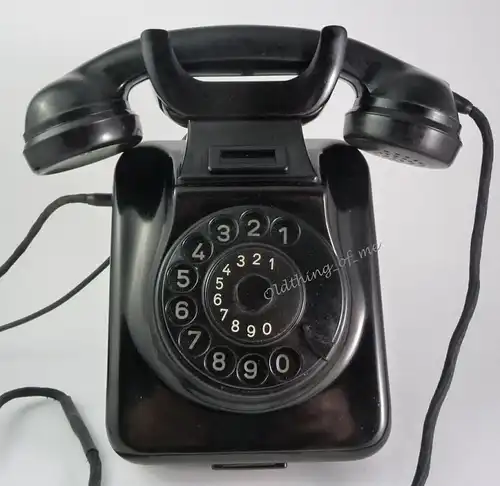 Telefon W48 W49 Hagenuk schwarz Wandtelefon umbaubar