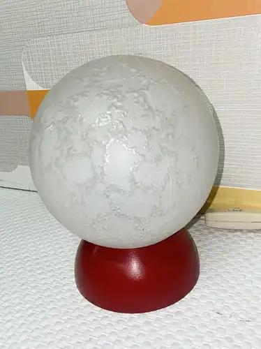 ARO Nachttischlampe Lampe 80er mit Glaskugel Kugellampe