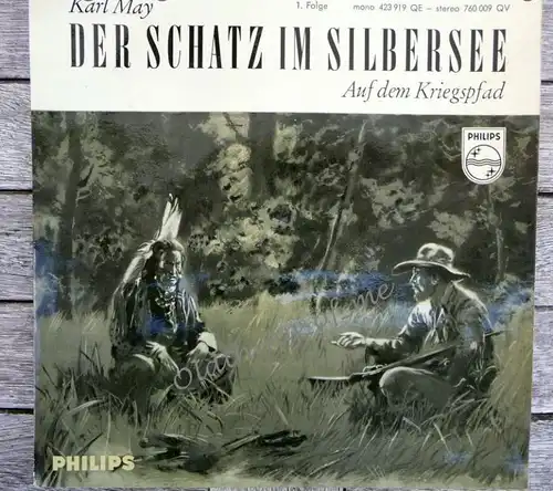 Der Schatz im Silbersee Karl May Single Vinyl Schallplatte 7\"