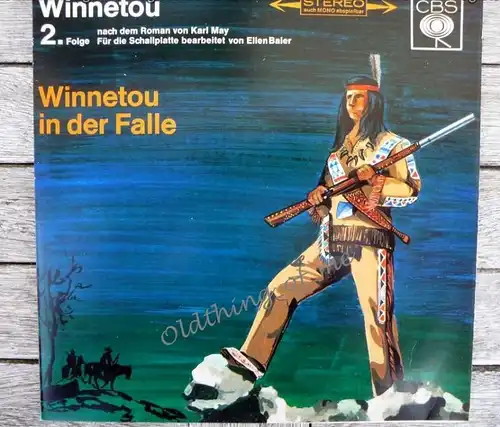 Winnetou 2.Folge Karl May Single Vinyl Schallplatte 7\"