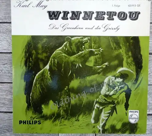Winnetou Karl May 1.Folge Single Vinyl Schallplatte 7\\\\\\\"