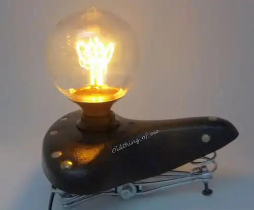 Tischlampe Fahrradsattel