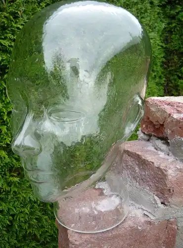 Glaskopf transparent mit Ohren