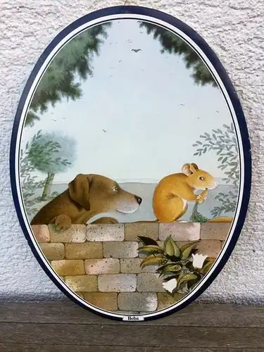 Beba Wandbild Tiere Reklame Werbung oval