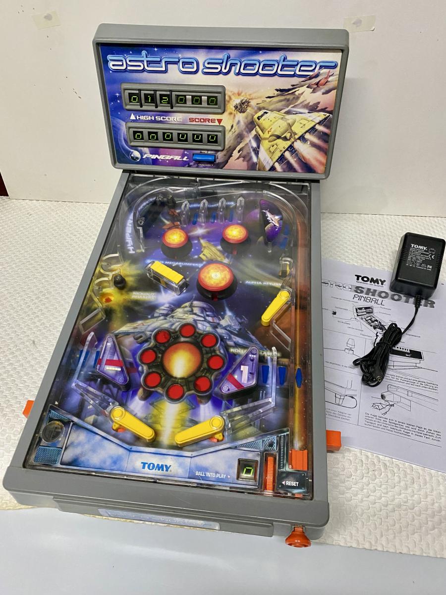 Tomy Astro Shooter Tischflipper Pinball Mit LED Bandarole Nr. OID ...