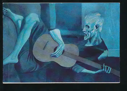 29049 AK  Der alte Gitarrenspieler - Pablo Picasso 1881- 1973