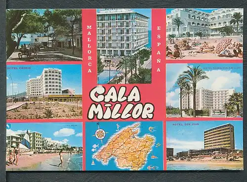 33748   AK,   Mehrbild von Hotels bei Cala Millor - Mallorca - Spanien