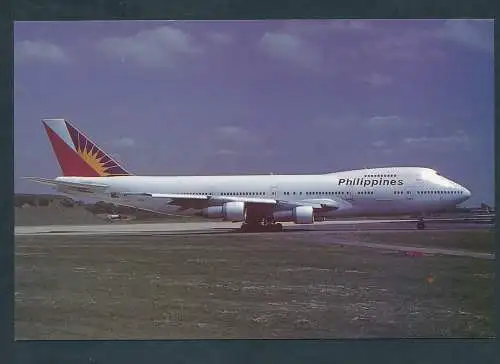 [Ansichtskarte] EI-BZA B747  Pal LGW 1990. 