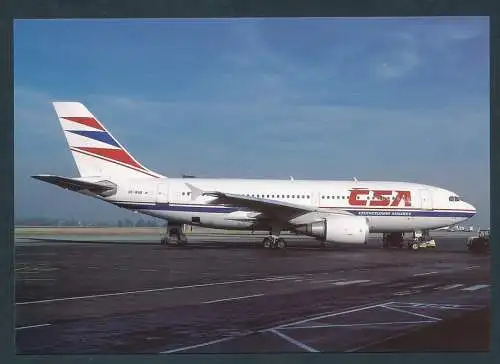 [Ansichtskarte] CSA A310-304 OK-WAB c/n 567 at Praha 3/1995. 