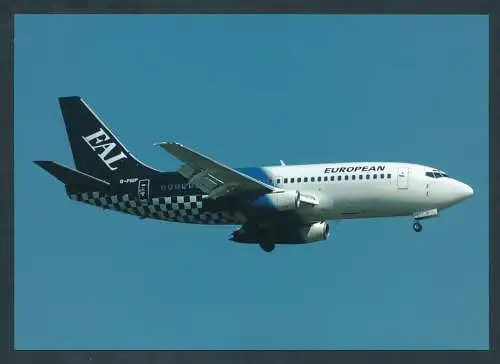 [Ansichtskarte] EUROPEAN Boeing 8737-2E7 G-FIGP Cn22875 Photo: Archiv. 