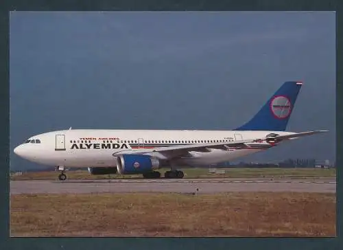 [Ansichtskarte] Alyemda, Airbus A-310-304, F-ODSV c/n 0473, Paris-Orly/F, 08/93. 