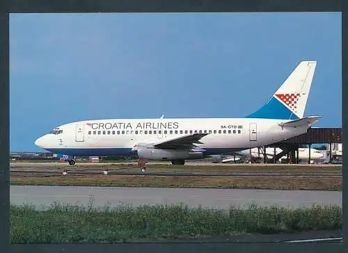 [Ansichtskarte] CROATIA AIRLINES, nBoeing 737 (9A-CTD) Paris Orly. 