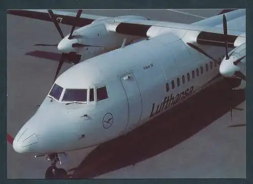 [Ansichtskarte] Lufthansa, Fokker 50. 