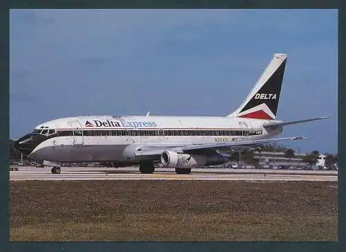 [Ansichtskarte] DELTA EXPRESS, Boeing B737-232, N304DL Cn23076/995. 