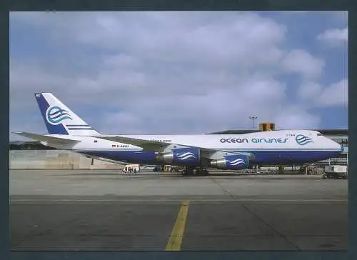 [Ansichtskarte] OCEAN AIRLINES, B747-230F/SCD, D-ABYO Cn 21592/347. 