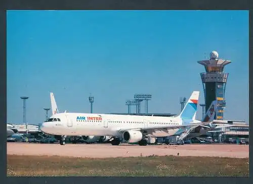 [Ansichtskarte] AIR INTER, Airbus A-321 (F-GMZA). 