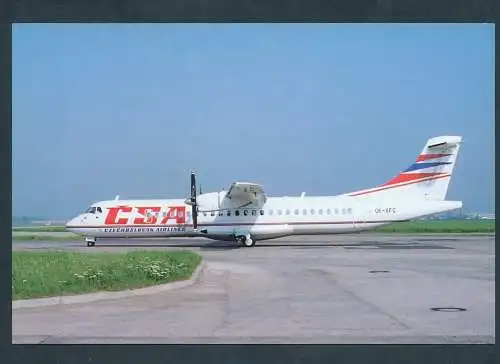 [Ansichtskarte] ATR 72 - 202, OK-XFC, c/n 299, Praha 92. 