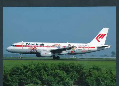 [Ansichtskarte] MARTINAIR, Airbus A320-232. 