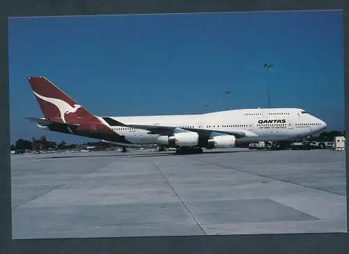 [Ansichtskarte] Qantas, Boeing 747 438. 