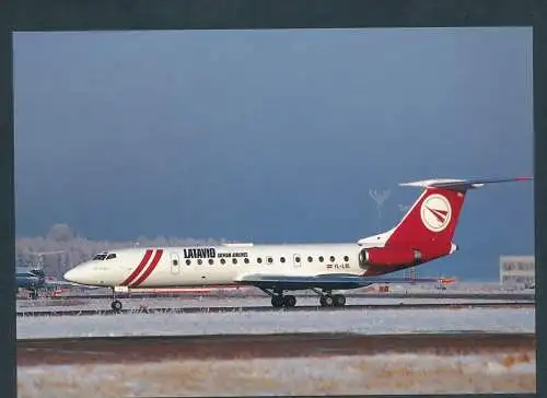 [Ansichtskarte] LATAVIO Latvian Airlines, TU134B-3. 