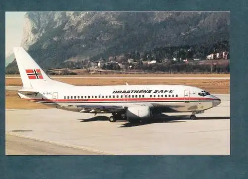 [Ansichtskarte] Braathens S.A.F.E Boeing B-737-500. 