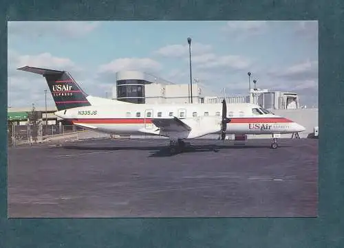 [Ansichtskarte] US Air Express, Embraer 120RT Brasilia. 