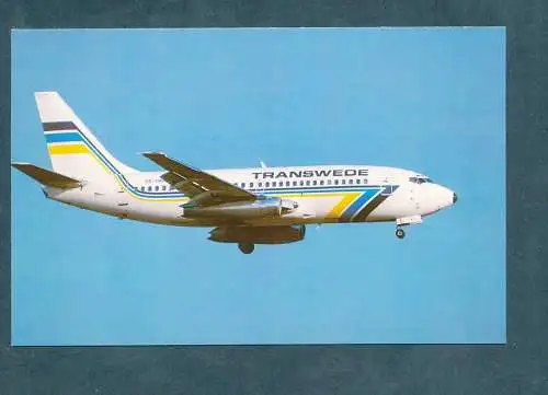 [Ansichtskarte] TRANSWEDE, Boeing 737-200. 