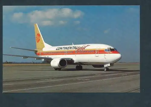 [Ansichtskarte] Continental West, Boeing 737-3T0. 