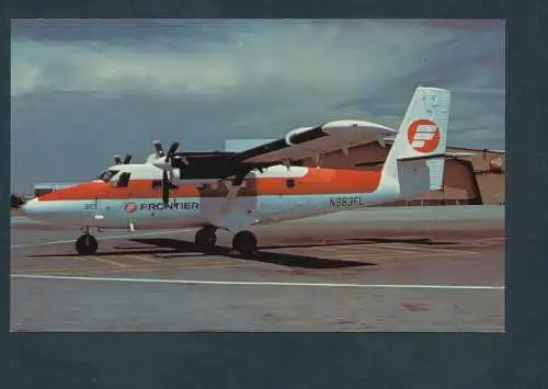 [Ansichtskarte] Frontier Airlines, DeHavilland Canada DHC-6 Twin Otter. 