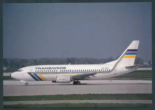 [Ansichtskarte] TRANSWEDE, Boeing 737-3Y0. 