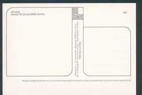 [Ansichtskarte] AIR 2000, Boeing 757-225. 