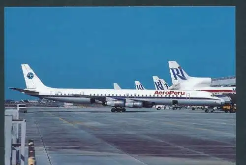 [Ansichtskarte] AERO PERU, DC-8-61. 