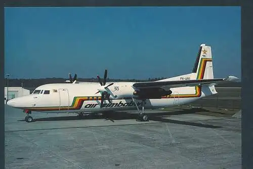 [Ansichtskarte] AIR ZIMBABWE, Fokker 50. 