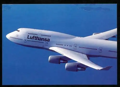 [Ansichtskarte] LUFTHANSA, Boeing 747-400. 