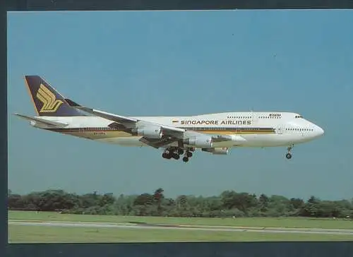 [Ansichtskarte] SINGAPORE AIRLINES, B747-400. 